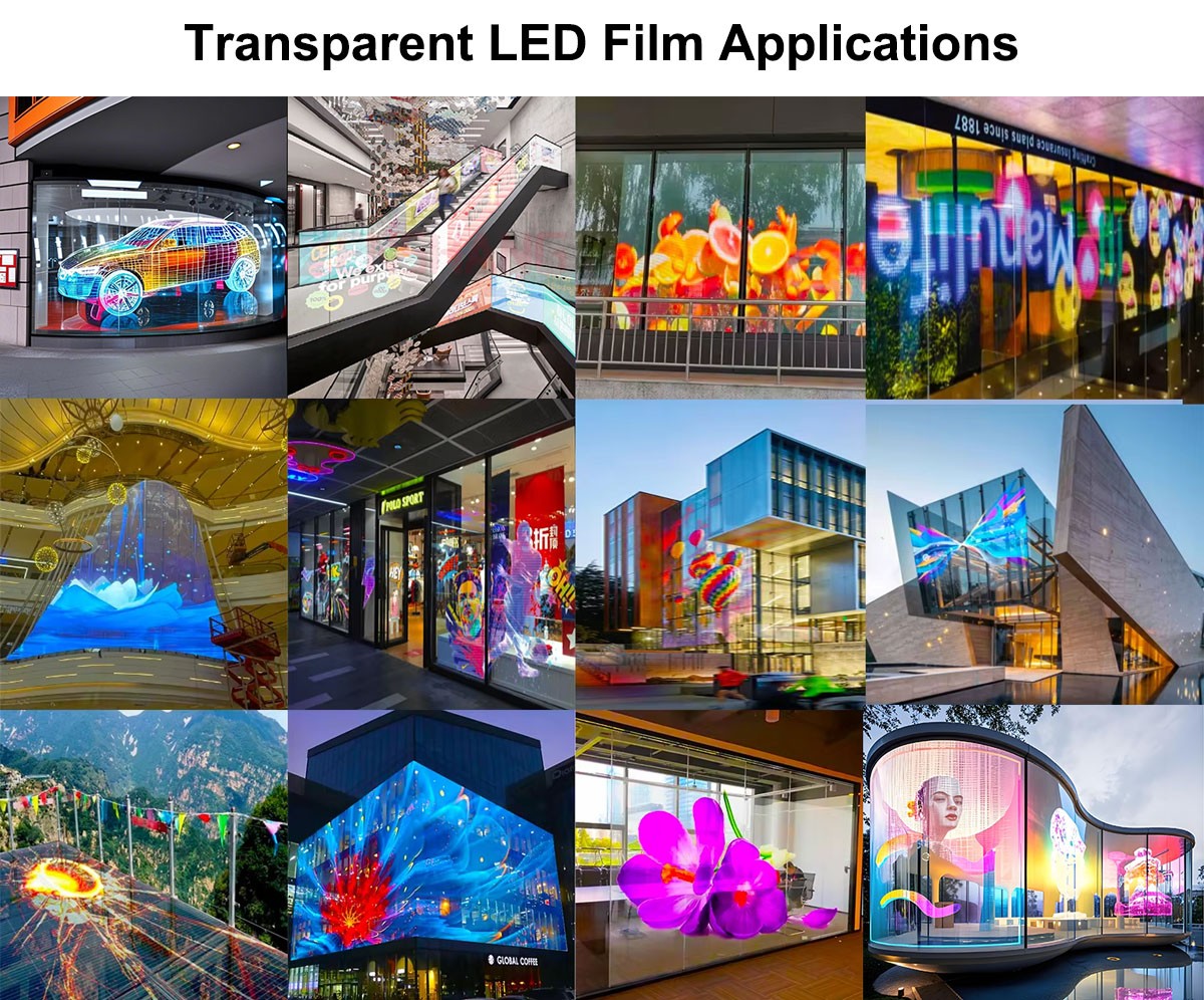 Ventajas de las pantallas de película LED transparente y flexible