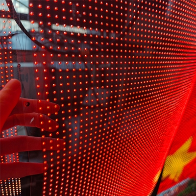 Flexible Transparent LED Film Screen P5 for Outdoor Displays Advertising Video Walls Digital Signage Versatile Media Use