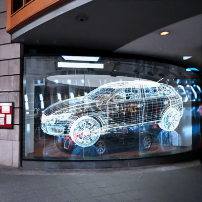 Factory Customization P5 P6 P8 P10 Full Color Glass Window Transparent Led Screen for Shopping Advertising