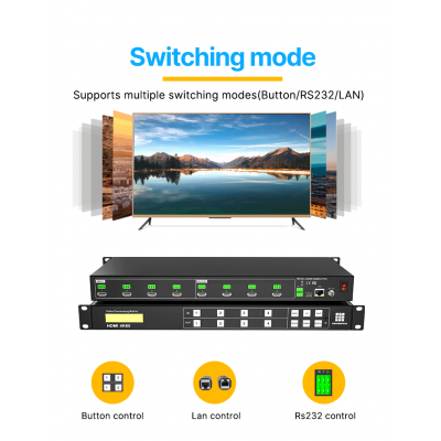 Kensence 4K 4x4 8x8 16x16 Commutateur matriciel avec contrôle IR